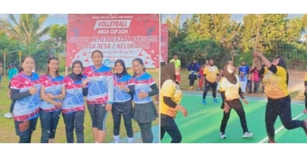 Suasana Turnamen Volly Putri PT.Anoa Global Transport (Foto: Ist)
