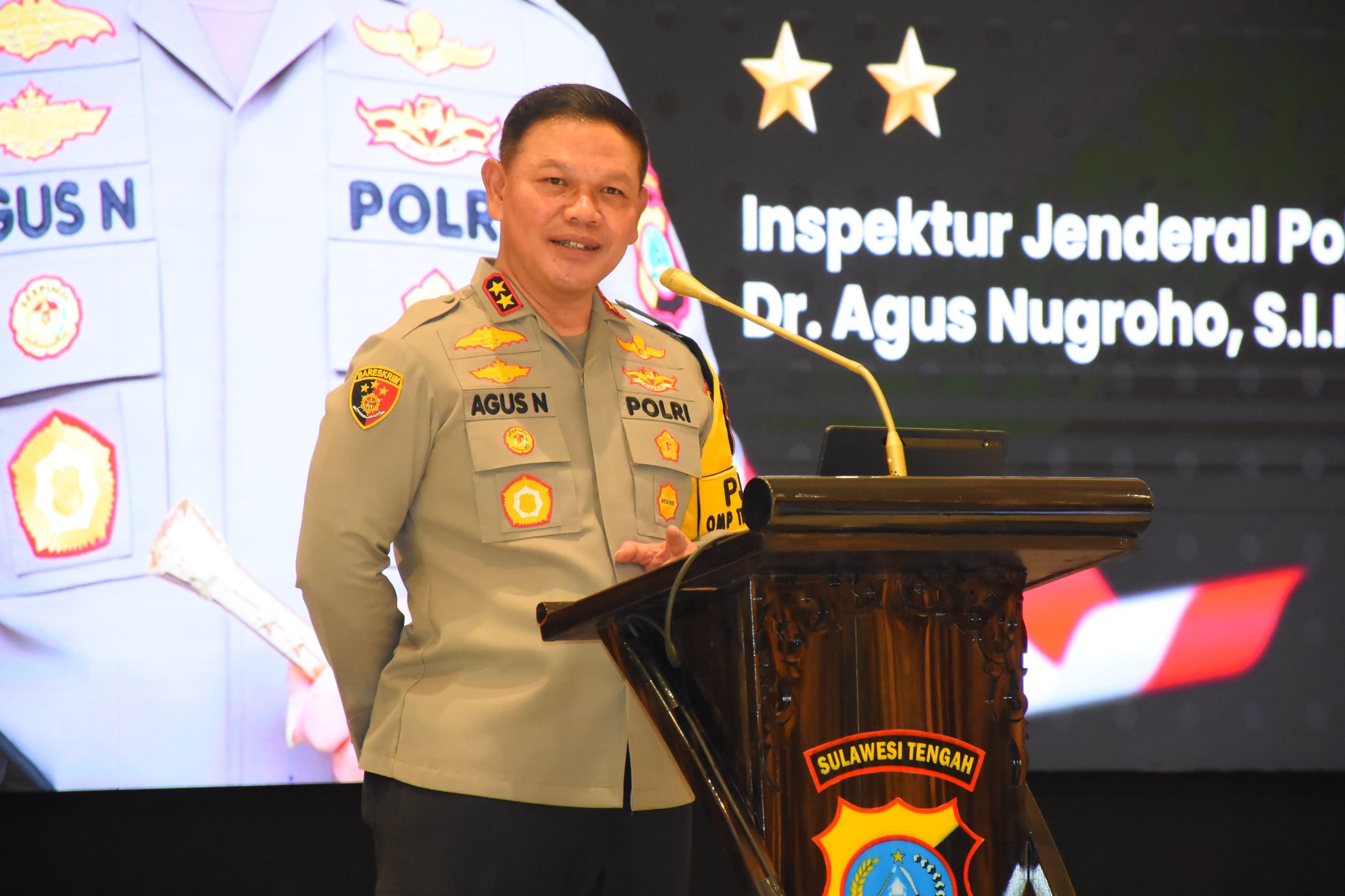Foto: Kapolda Sulteng Irjen Pol. Agus Nugroho