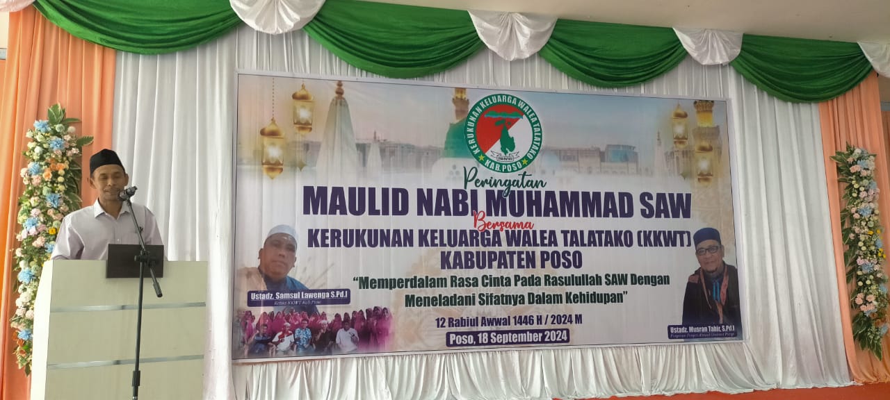 Maulid Nabi Muhammad SAW 1446 H/2024 M Kelurahan Gebangrejo, Kecamatan Poso Kota, Kabupaten Poso