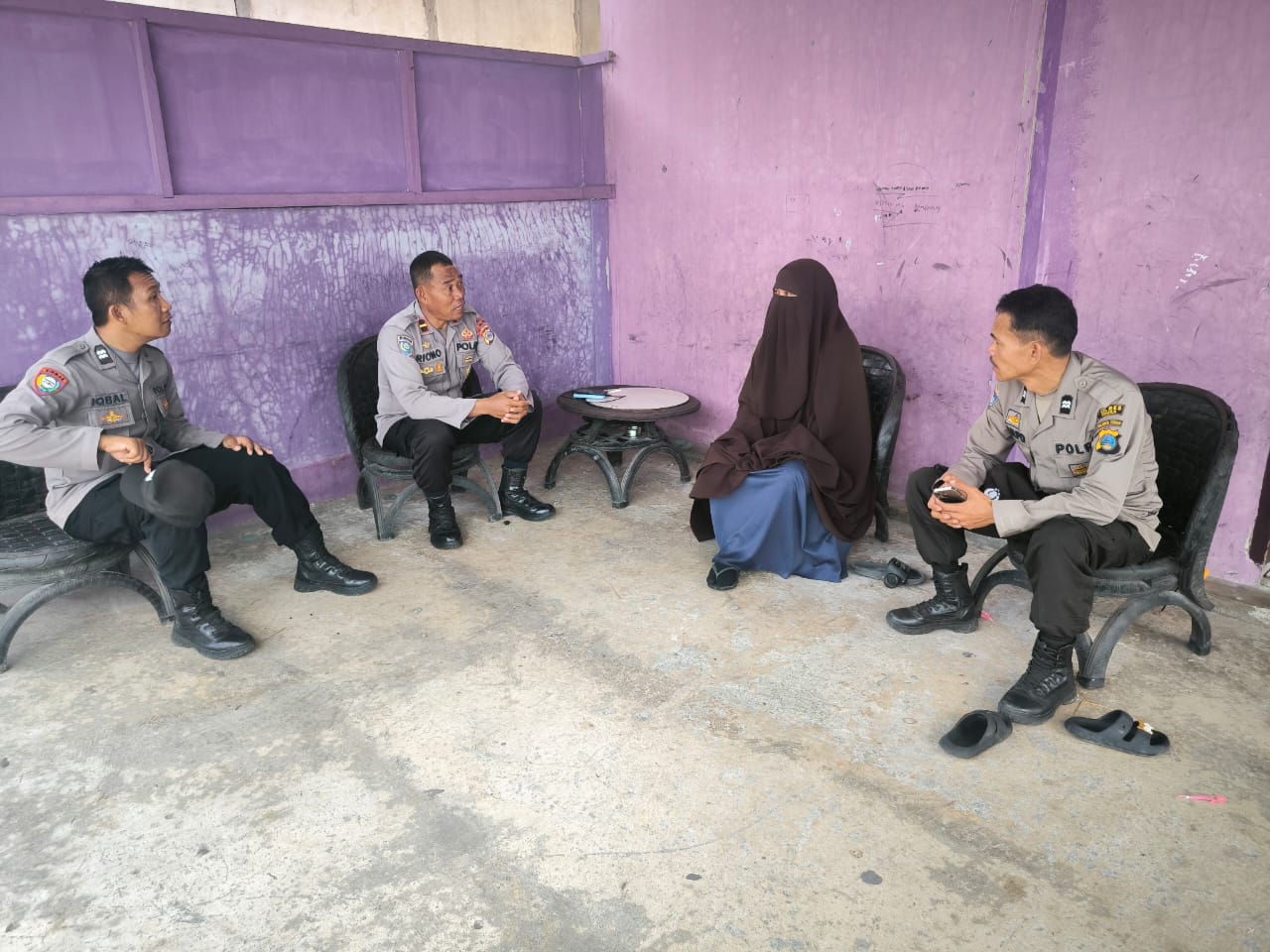 Kasubsatgas Binmas Ipda Riono Bersama Pers Subsatgas Binmas, Sambang dan Silaturahmi serta tatap muka