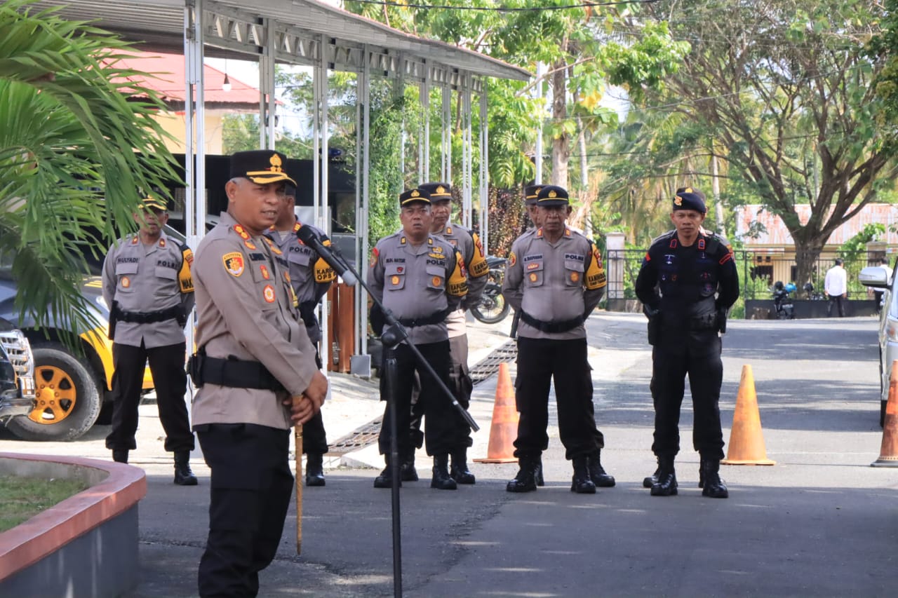 Kapolres Touna AKBP Ridwan J.M. Hutagaol, S.I.K., S.H. yang juga bertindak sebagai Kepala Operasi Polres (Kaopsres)