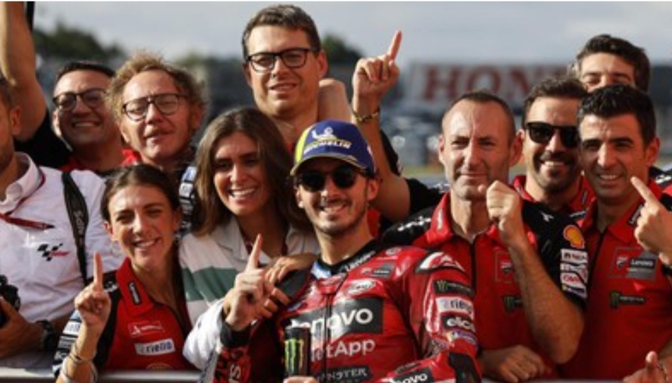Francesco Bagnaia menang MotoGP Jepang 2024. (REUTERS/Kim Kyung-Hoon)