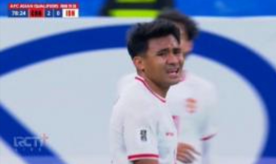 Asnawi Mangkualam tampil buruk di laga China vs Timnas Indonesia. (Foto: X/@satria_gigin)