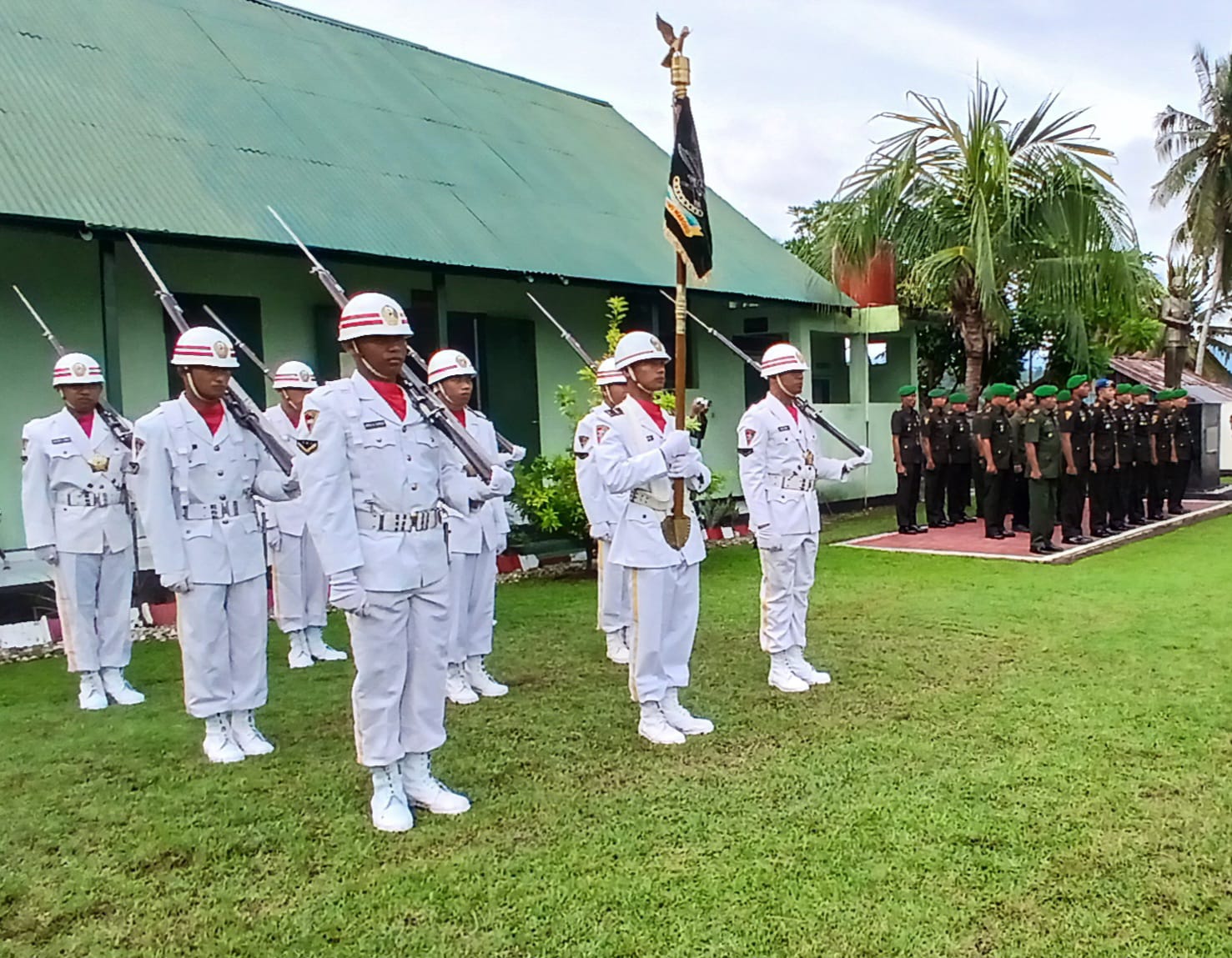 Upacara Hari Juang TNI AD yang ke-79, di Lapangan Upacara Kodim 1307/Poso. Minggu (15/12/2024)