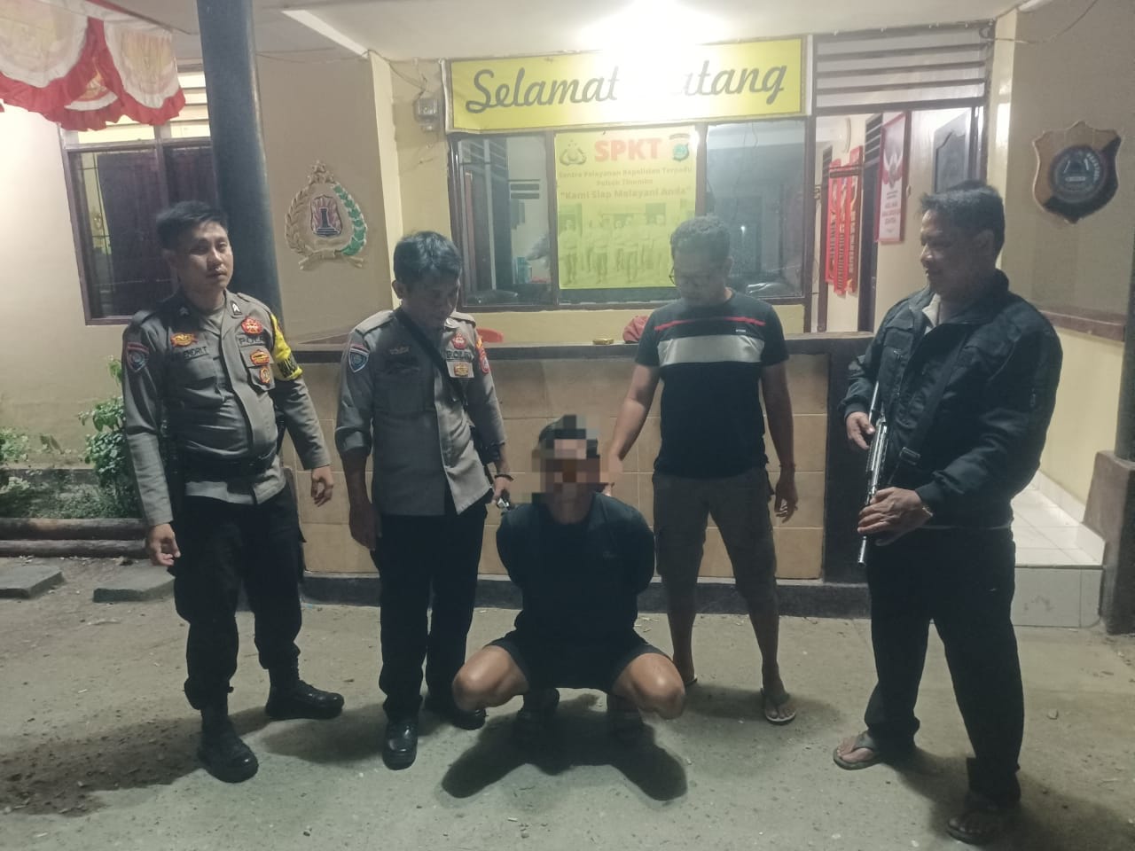 Polsek Tinombo Selatan berhasil menangkap pelaku penikaman. Minggu (22/12/2024