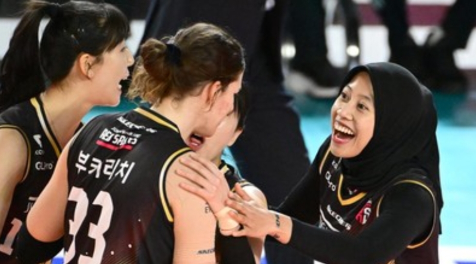 Red Sparks kalahkan Pink Spiders 3-1 di Liga Voli Korea. (Dok. KOVO)