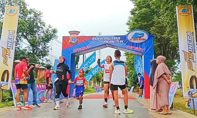 Semarak Adhi Putra Run 7 K di Beteleme Morowali Utara (Foto: Ist)