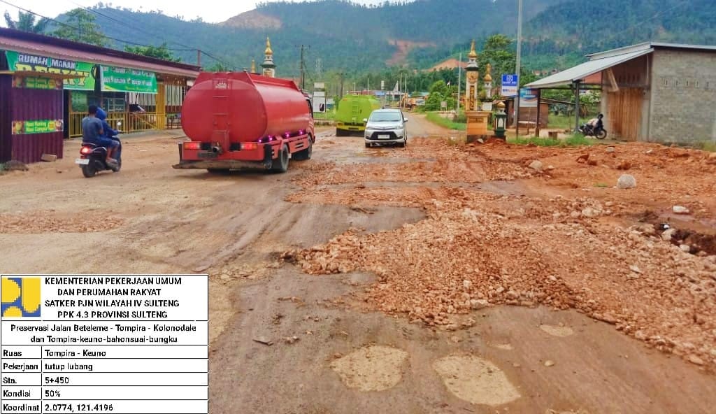 BPJN PPK 4.3 yang merespon cepat kondisi jalan yang rusak