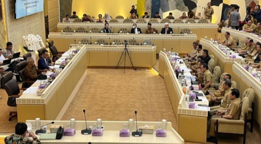 Rapat Komisi II DPR dengan Mendagri Tito Karnavian. (Anggi Muliawati/detikcom)