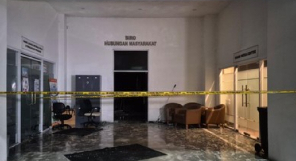 Gedung Kementerian ATR/BPN kebakaran. (Arsip Istimewa