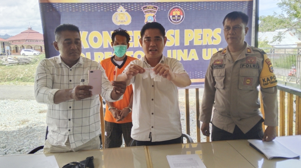 Konfrensi pers polres touna, kasus narkoba