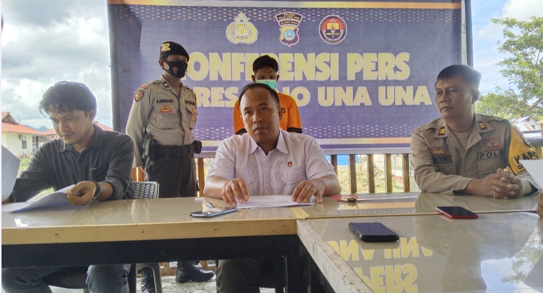 Konferensi Pers Polres Touna