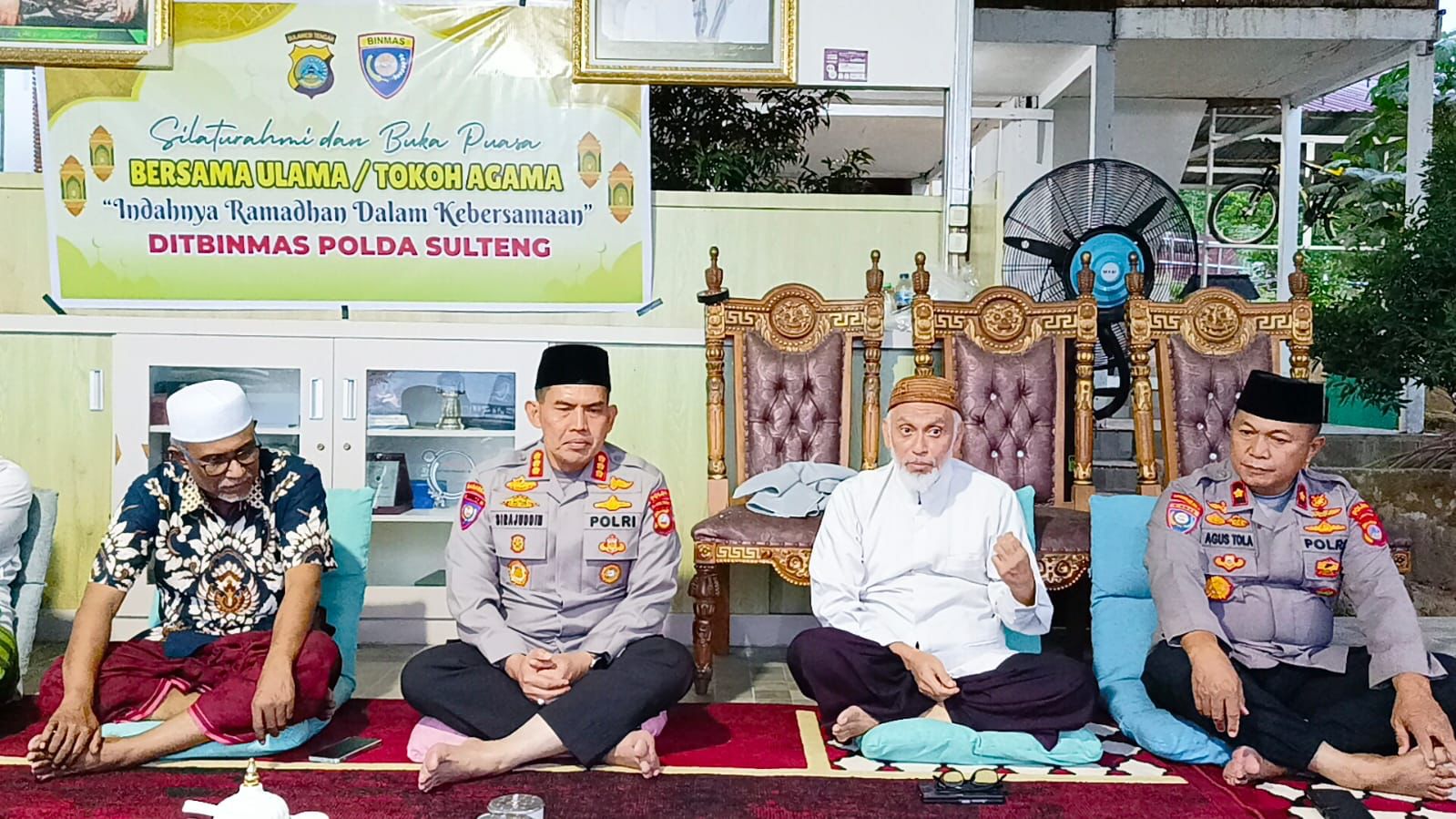 Ditbinmas Polda Sulteng melakukan silaturahmi dan buka puasa bersama ulama / tokoh agama yang berada di Sulawesi Tengah, khususnya di kota Palu.