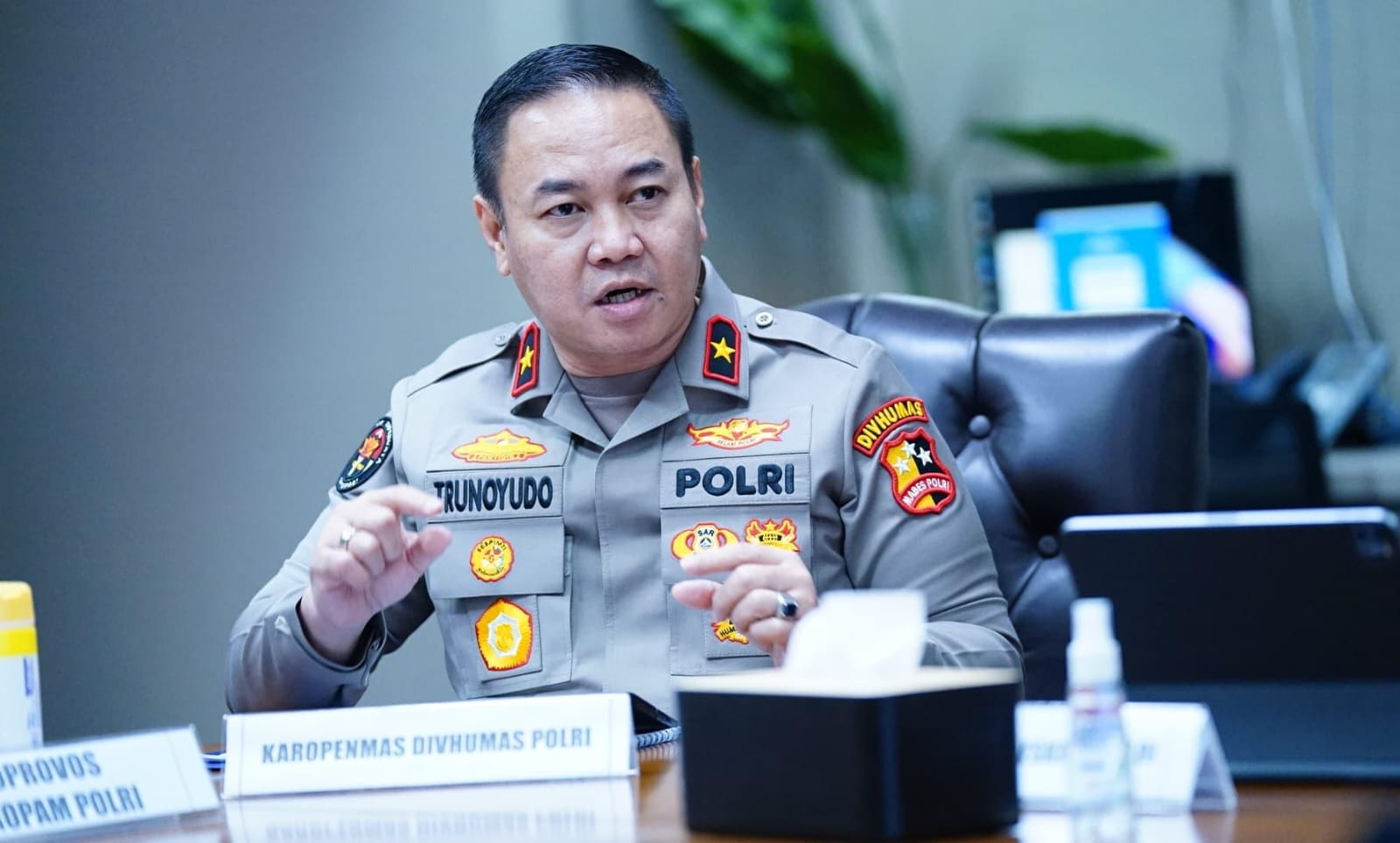 Karo Penmas Divhumas Polri, Brigjen Pol. Trunoyudo Wisnu Andiko.