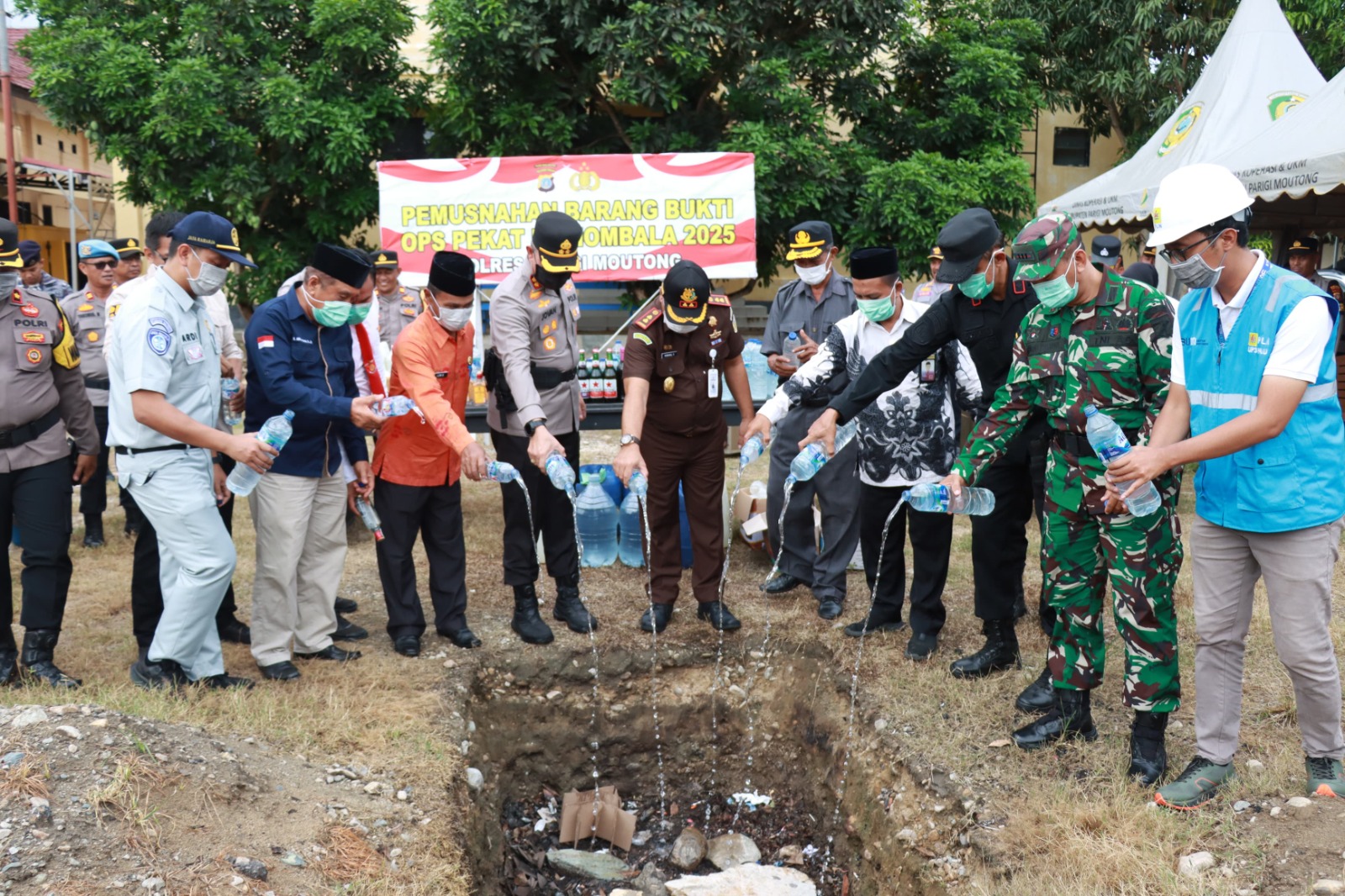 Polres Parigi Moutong telah dilaksanakan kegiatan pemusnahan barang bukti