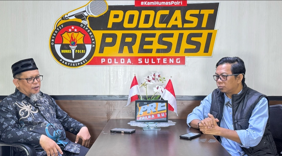 talkshow podcast presisi Polda Sulawesi Tengah, Ketua DPW Wahdah Islamiyah Sulawesi Tengah