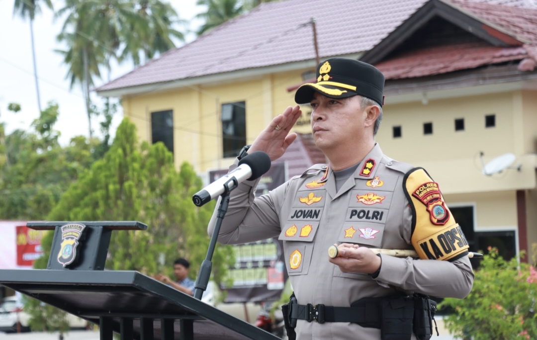 Kapolres Parigi Moutong AKBP Jovan Reagan Sumual S.H., S.I.K., M.H., M.Tr. SOU.