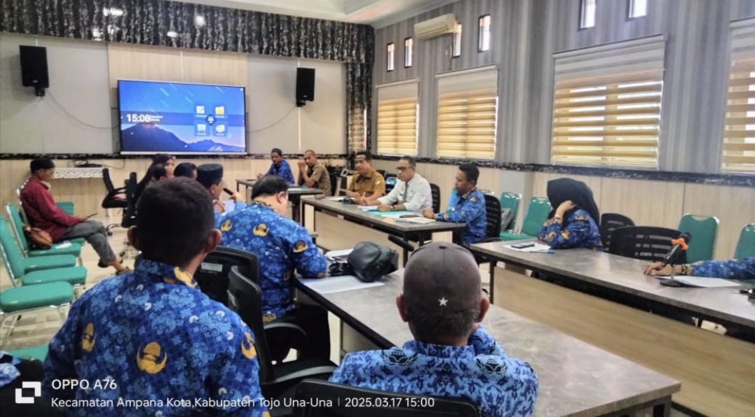 BPBD bersama Dinas PUPR dan Satpol-PP PP serta Damkar menggelar rapat pada Senin (17/03/2025)