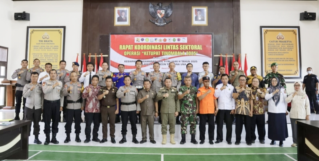 Bupati Tojo Una-Una, Ilham Lawidu, SH menghadiri Rapat Koordinasi Lintas Sektor (Rakor Linsek) Ops Ketupat Tinombala 2025.