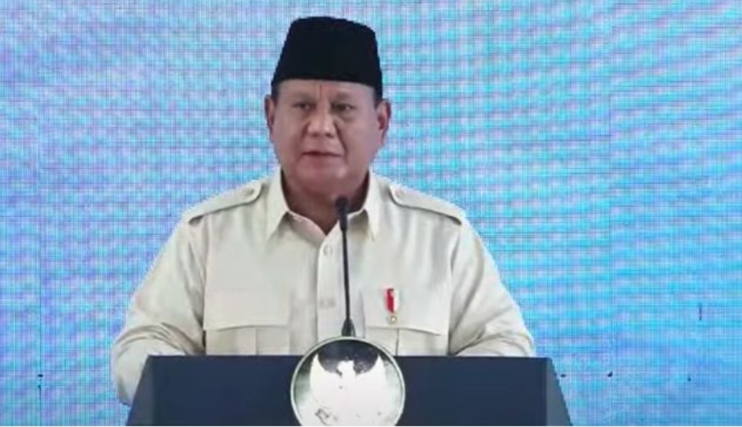 Foto: Presiden Prabowo Subianto saat acara peresmian Kawasan Ekonomi Khusus (KEK) Industropolis Batang pada Kamis (20/3/2025). (YouTube/Grand Batang City)