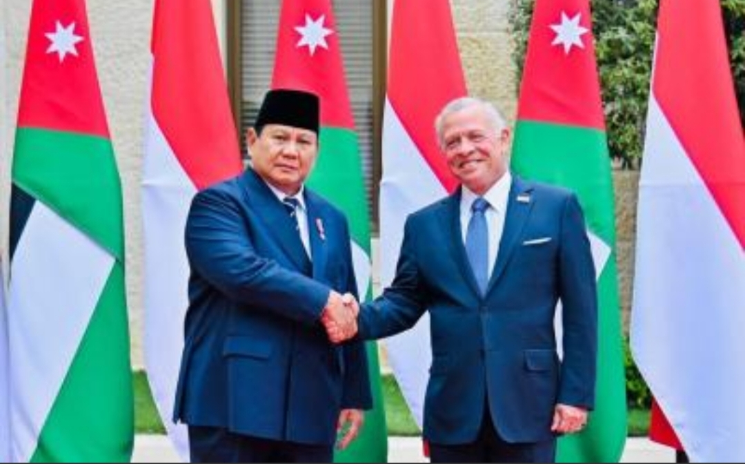 Presiden Prabowo Subianto dan Raja Abdullah II melakukan pertemuan bilateral di Istana Al Husseiniya, Amman, Kerajaan Hasyimiyah Yordania