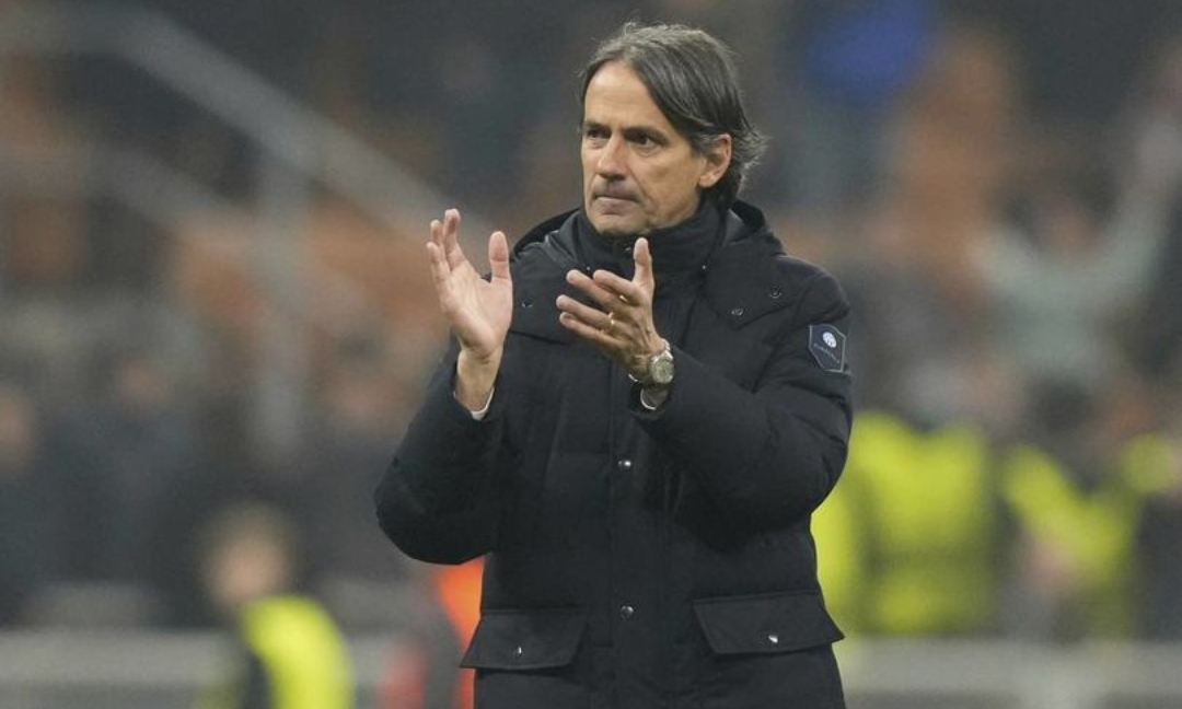 Pelatih Inter Milan Simone Inzaghi. (c) AP Photo/Luca Bruno