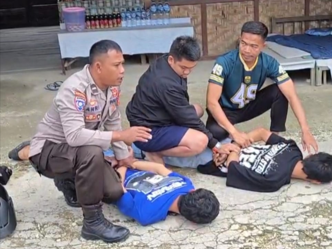 Hanya butuh waktu 30 menit, Polsek Mori Atas berhasil meringkus MK, 20 tahun dan SL, 19 Tahun