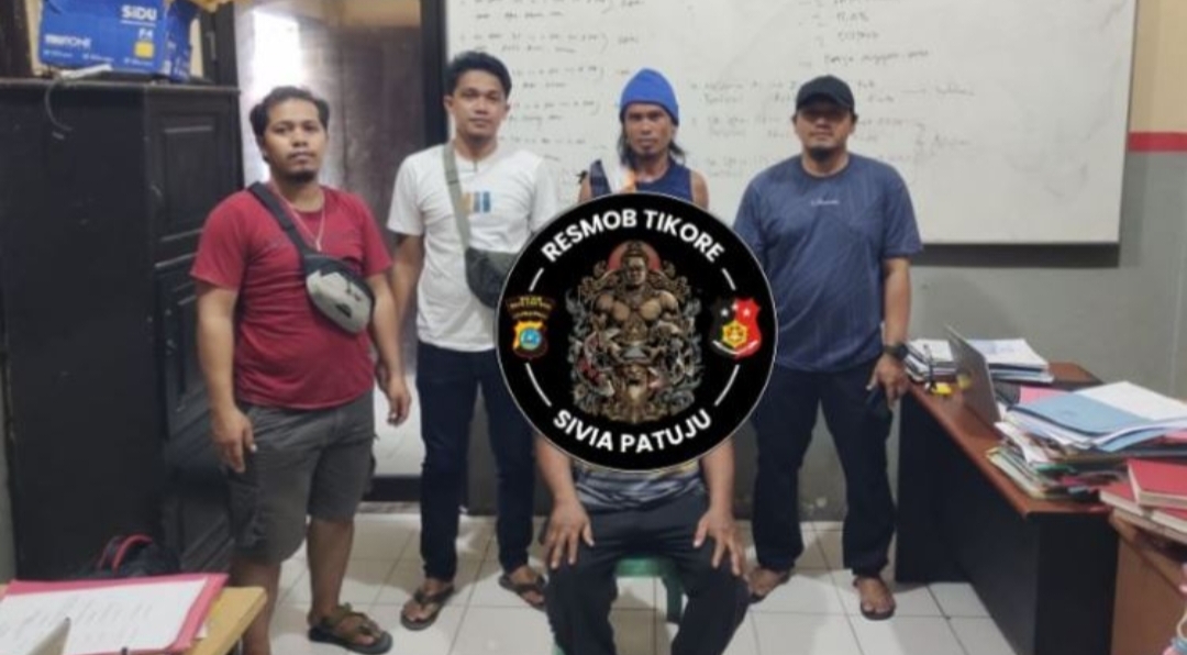 Tim Resmob Sat Reskrim Polres Tojo Una Una menangkap seorang pria paruh baya di Desa Balingara