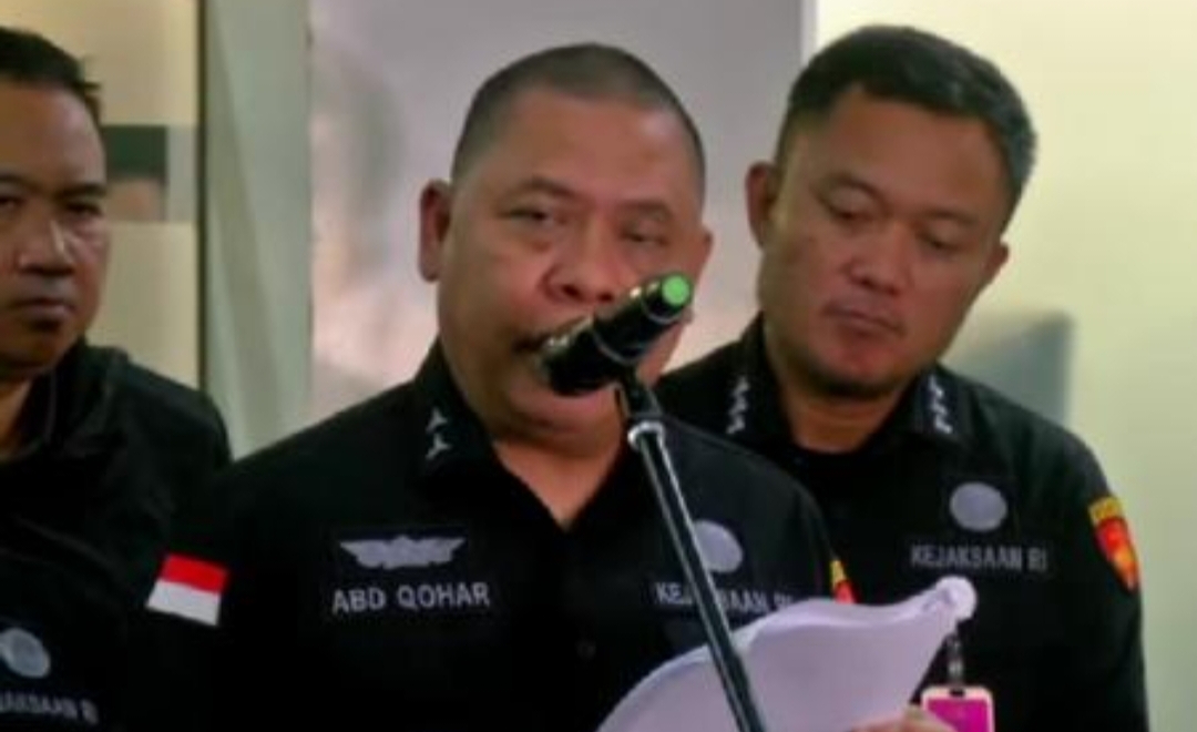 Dirdik Jampidsus Kejagung Abdul Qohar jelaskan peran 3 tersangka kasus suap penanganan perkara PN Jakpus. (Foto: iNews)