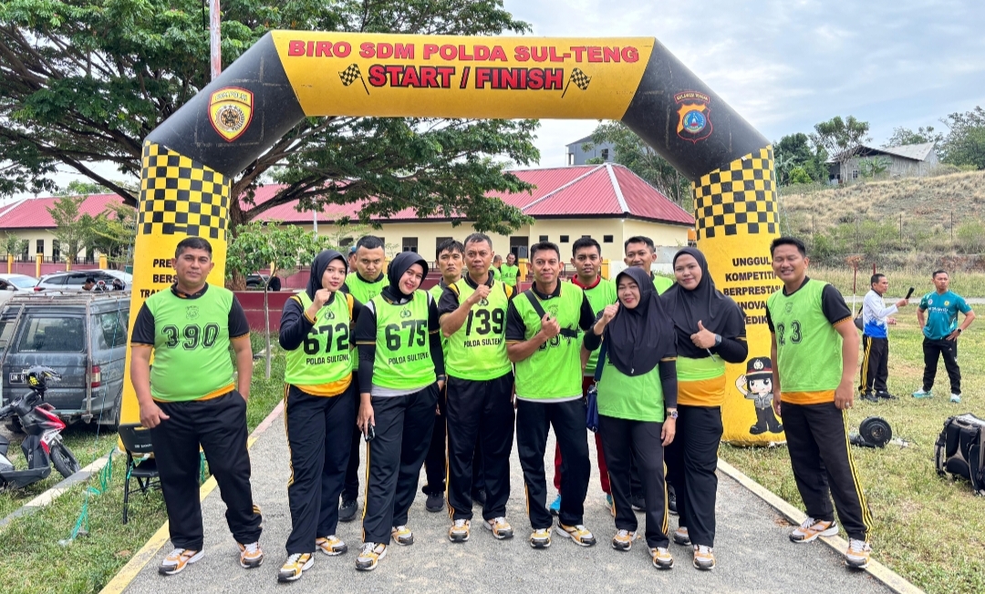 Kepolisian Daerah Sulawesi Tengah (Polda Sulteng) menggelar kegiatan kesamaptaan jasmani tahap