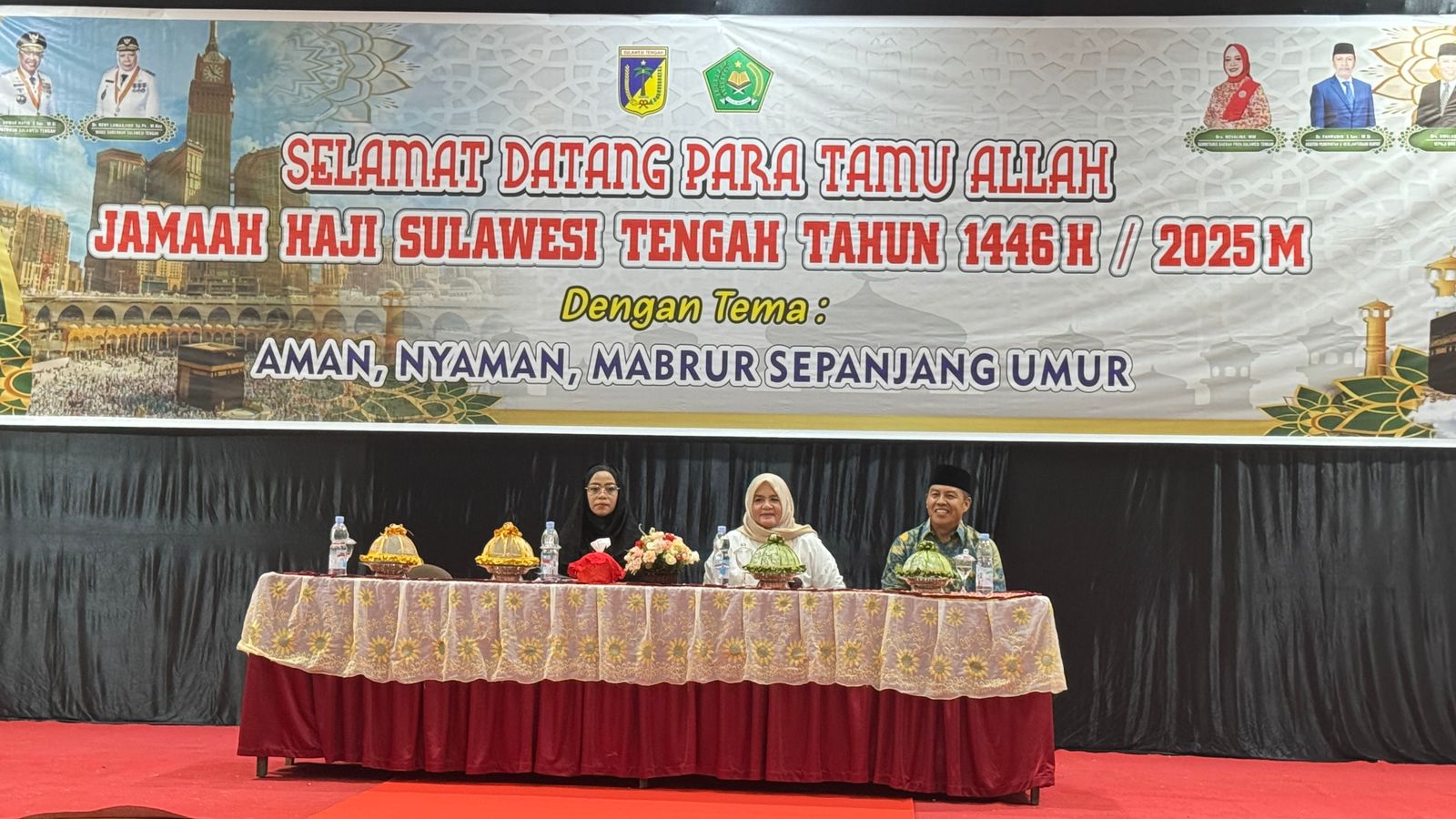 Pelepasan Jamaah Calon Haji Provinsi Sulawesi Tengah (Foto: Prokopim Touna)