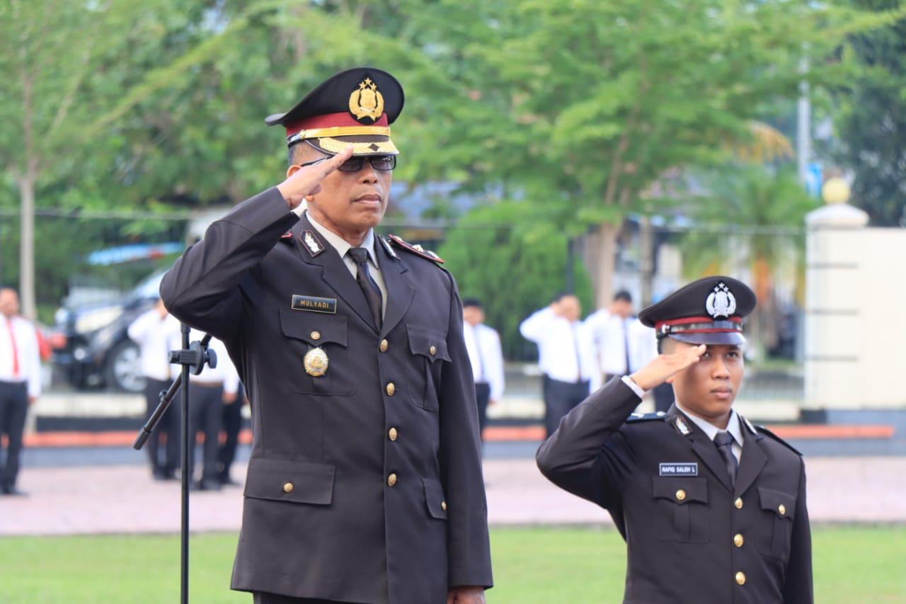 Kompol Mulyadi, bertindak selaku Inspektur Upacara