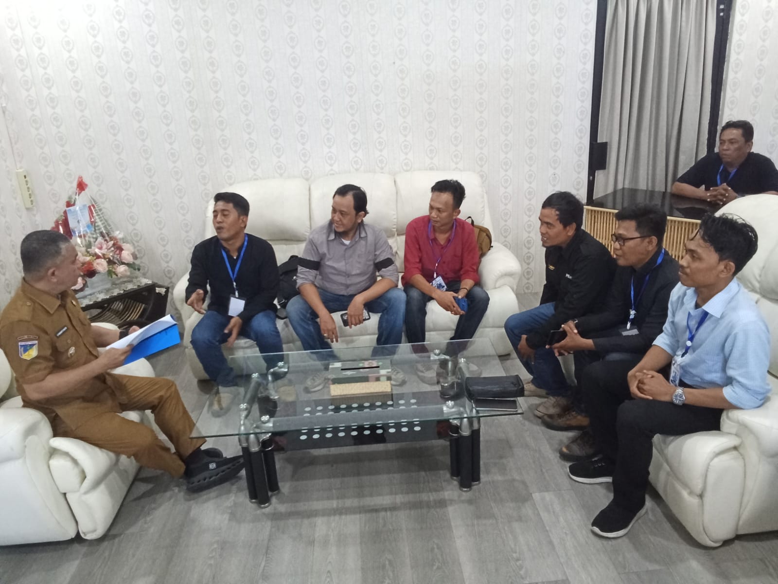 Kesiapan Musda 1 di rangkaian kegiatan besar Pro Jurnalismedia Siber (PJS) Provinsi Sulawesi Tengah di Palu, 16-19 Juli 2025.