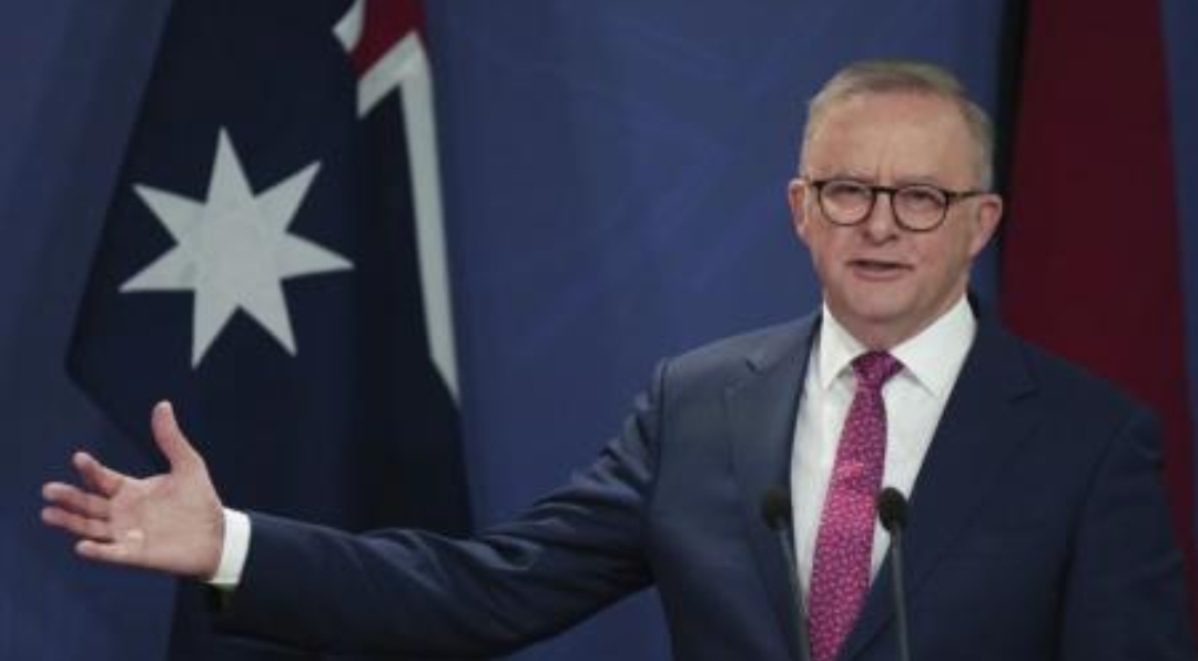 Anthony Albanese kembali terpilih sebagai PM Australia untuk periode kedua setelah partainya unggul dalam pemilu, Sabtu (3/5) (Foto: AP)