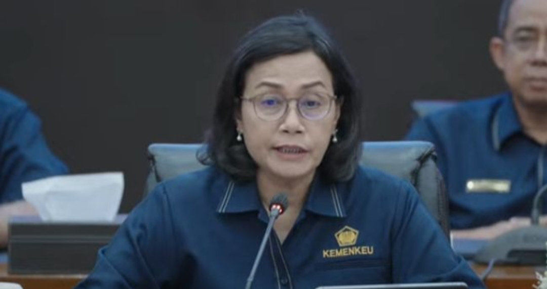 Foto: Menteri Keuangan Sri Mulyani saat konferensi pers APBN KITA edisi April 2025. (YouTube/Kementerian Keuangan)