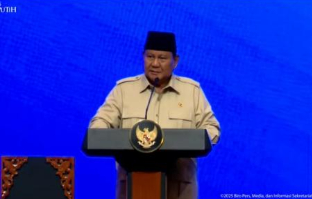 Presiden Prabowo Subianto menghadiri Konvensi dan Pameran Tahunan ke-49 Indonesian Petroleum Association (IPA) Tahun 2025 di ICE BSD City, Tangerang Selatan, Rabu (21/5/2025) (foto: Sekretariat Presiden)