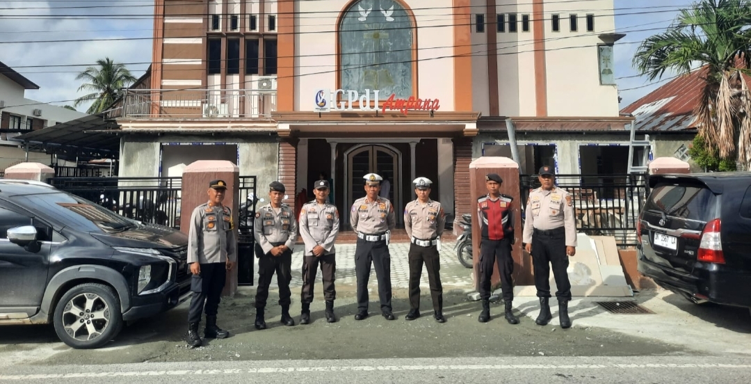 Polres Touna, pengamanan gereja yang ada di wilayah hukumnya