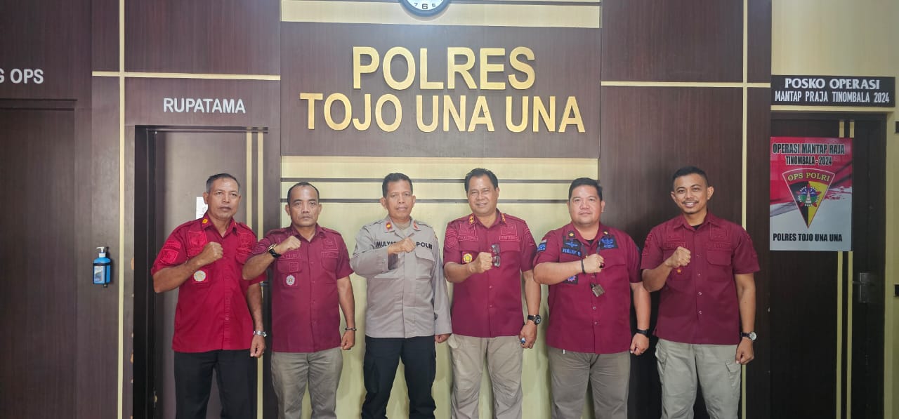 Polres Tojo Una-Una, menerima kunjungan Kepala Lapas Kelas IIB Ampana