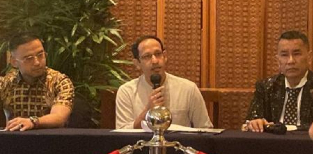 Mantan Mendikbudristek Nadiem Makarim menghormati penanganan kasus dugaan korupsi pengadaan laptop Chromebook dan siap memberikan keterangan. (Foto: Achmad Al Fiqri)