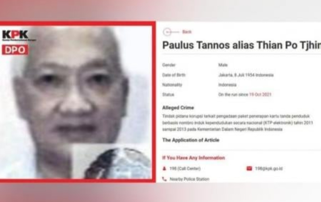 Paulus Tannos meminta penangguhan penahanan ke Singapura karena tak bersedia kembali ke Indonesia (Foto: ist)