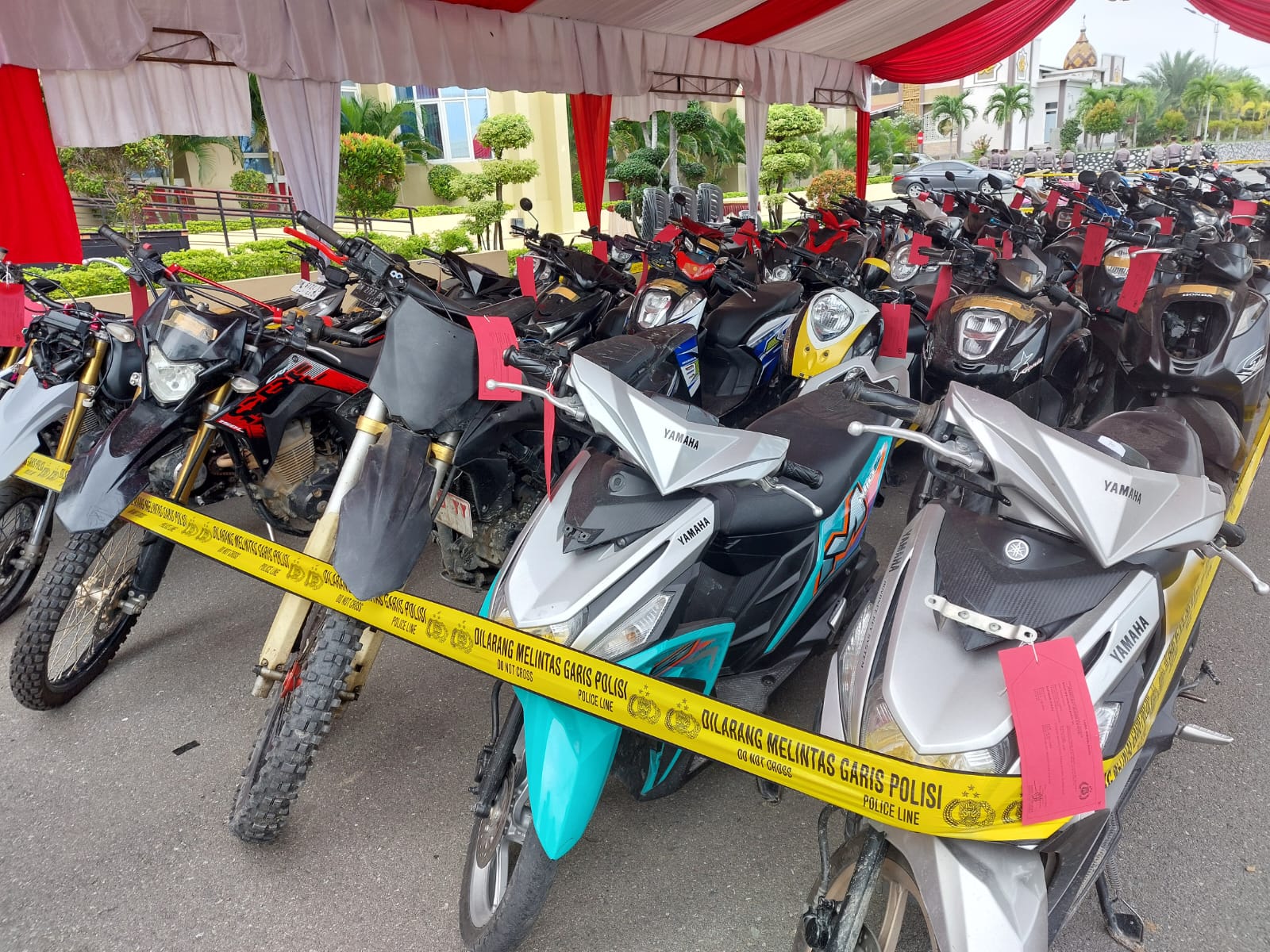 66 unit sepeda motor berhasil diamankan