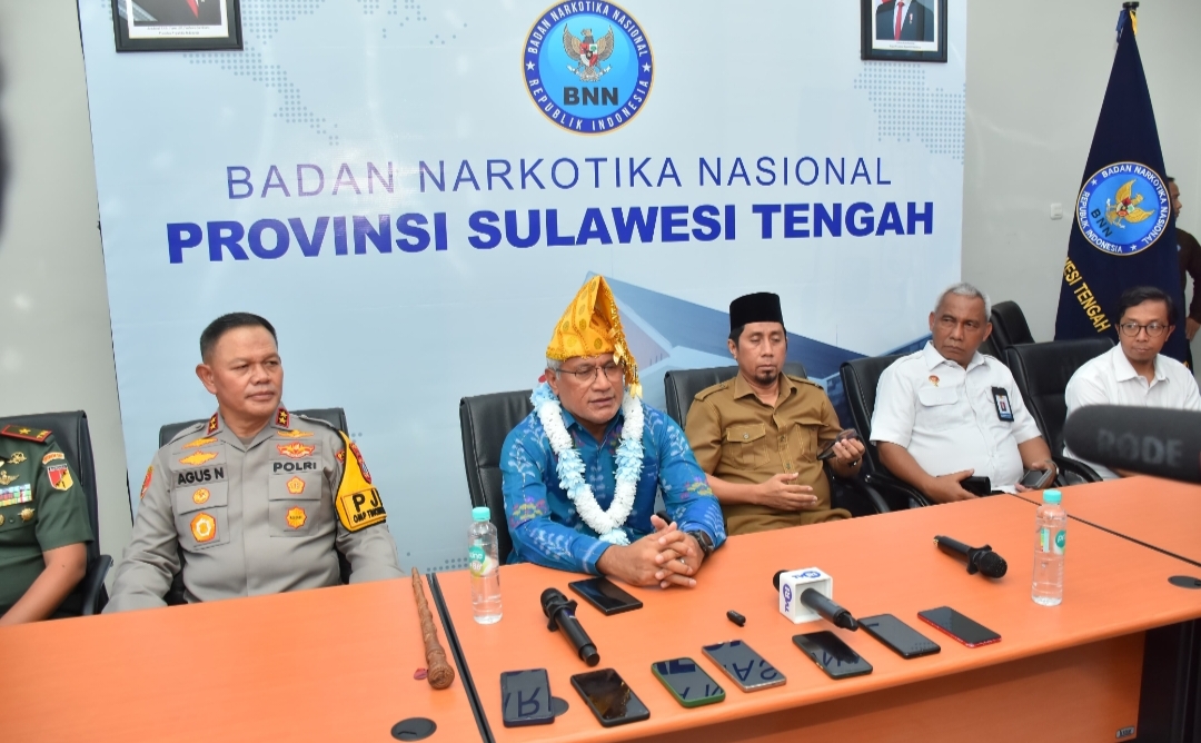 peresmian gedung kantor Badan Narkotika Nasional Provinsi (BNNP) Sulawesi Tengah