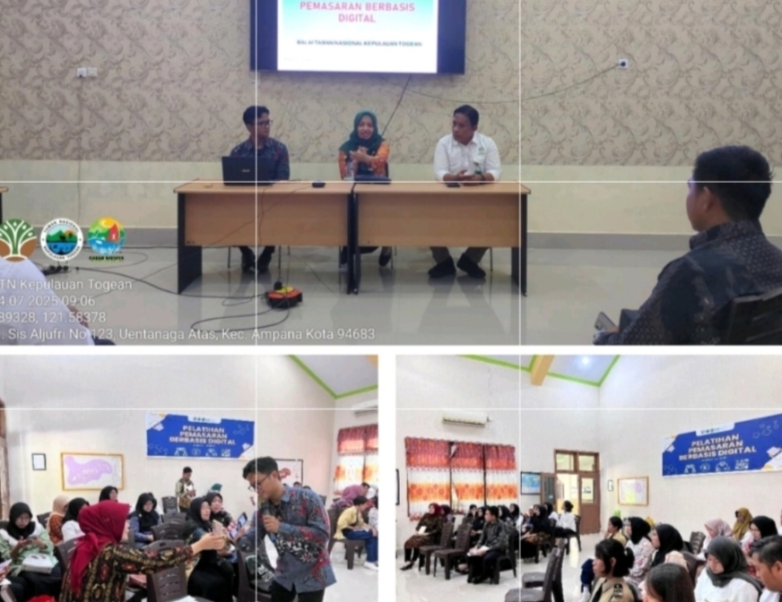 Pelatihan Pemasaran Berbasis Digital pada. Senin (14/7/2025).