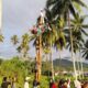 HUT Ri ke- 80.lomba Panjat batang Pinang
