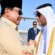 Presiden Prabowo Subianto tiba di Doha untuk bertemu Emir Qatar, Jumat (12/9/2025). (Foto: BPMI Setpres)