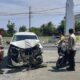 Kecelakaan Mobil Daihatsu Xenia berwarna putih merenggut nyawa seorang sopir bernama KIB (46).
