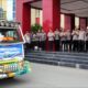 Kapolda Sulteng Irjen Pol Endi Sutendi memimpin langsung pelepasan bantuan kemanusiaan secara simbolis di halaman lobi Mapolda Sulteng, Kamis (4/12/2025).