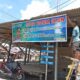 Imbauan bertuliskan "STOP BOOM IKAN" di Desa Kabalutan, Kecamatan Talatako.