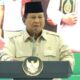 Presiden Prabowo Subianto dalam acara akad massal dan serah terima kunci 50.030 KPR FLPP di Perumahan Pondok Banten, Serang, Sabtu (20/12/2025). (Foto: YouTube Sekretariat Presiden)