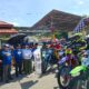 Wakil Bupati Tojo Una-Una, Hj. Surya melepas peserta Trail Adventure Jelajah Alam Sungai Bongka Part 2, di Kompi Brimob Marowo